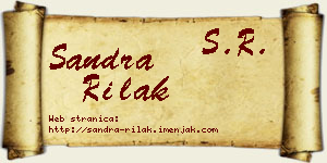 Sandra Rilak vizit kartica